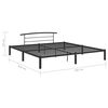 vidaXL Bedframe metaal zwart 180x200 cm