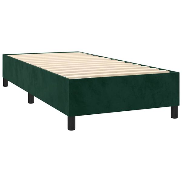 vidaXL Boxspring bed 90x190 cm fluweel donkergroen