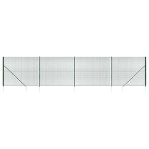 vidaXL Draadgaashek met grondankers 1,4x10 m groen