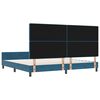 vidaXL Boxspringbed met hoofdeinde Donkerblauw 200 x 200 cm Fluweel