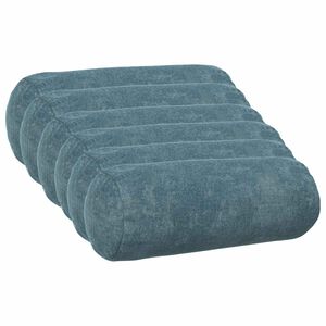 vidaXL Kussensloop 6 st HEERLEN Blauw &Oslash; 15 x 40 cm Chenille Stof