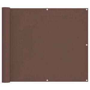 vidaXL Balkon Scherm Bruin 100 x 200 cm Oxford Stof
