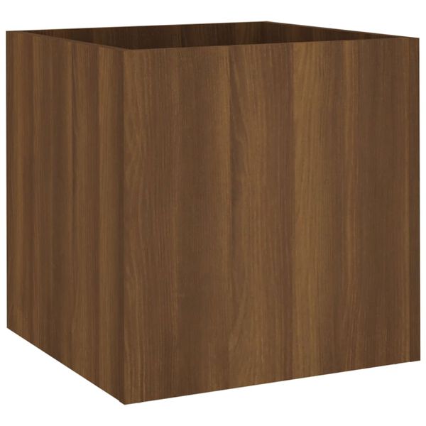 vidaXL Plantenbak 40x40x40 cm bewerkt hout bruineiken