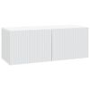 vidaXL Wandbeugel TV-kast Wit 78,5 x 31 x 30 cm Bewerkt hout