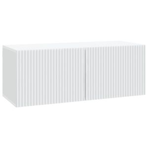 vidaXL Wandbeugel TV-kast Wit 78,5 x 31 x 30 cm Bewerkt hout