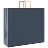 vidaXL Papieren zakken 50 st met hengsels 54x15x49 cm blauw