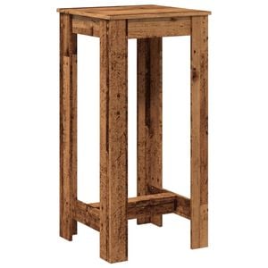 vidaXL Bartafel 51x50x103,5 cm bewerkt hout oud houtkleurig