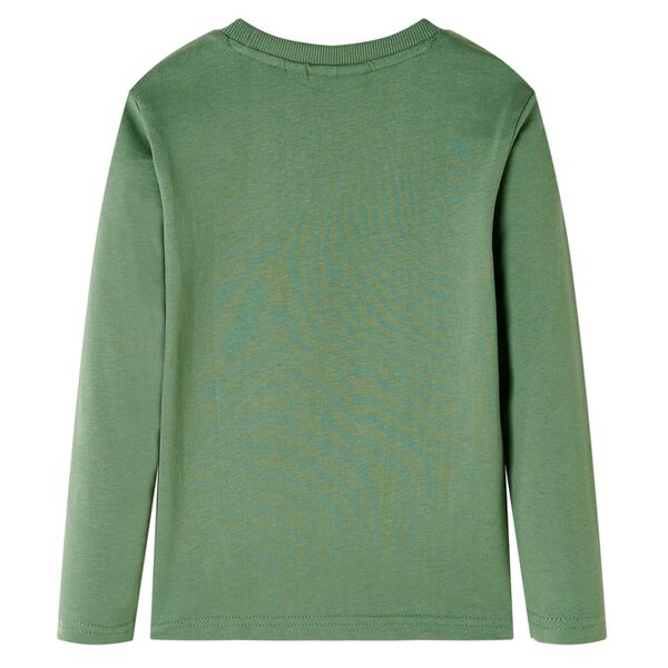 Kindershirt met lange mouwen 104 lichtkakikleurig