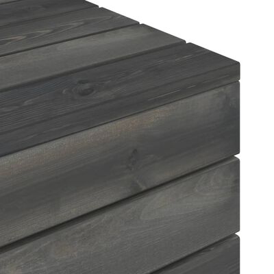 vidaXL 3-delige Loungeset pallet massief grenenhout donkergrijs