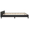 vidaXL Bedframe met hoofdbord kunstleer zwart 180x200 cm