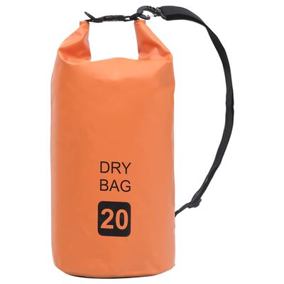 vidaXL Drybag 20 L PVC oranje