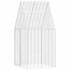 vidaXL Konijnenkooi zilver 100 x 100 x 210 cm Gegalvaniseerd staal