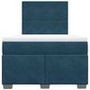 vidaXL Boxspring met matras fluweel blauw 120x190 cm