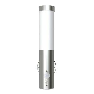 vidaXL Buitenwandlampen 2 st. met sensor roestvrij staal