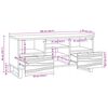vidaXL TV Eenheden met lade Wit 100 x 33 x 46 cm Bewerkt hout