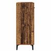 vidaXL Dressoir met lade Oudhout 69,5 x 34 x 90 cm Bewerkt hout