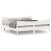 vidaXL Bedframe zonder matras massief grenenhout wit 180x200 cm