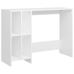 vidaXL Bureau 102,5x35x75 cm bewerkt hout wit