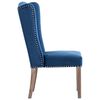 vidaXL Eetkamerstoelen 6 st fluweel blauw