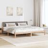 vidaXL Bedframe Bruin en taupe 200 x 200 cm Massief grenenhout