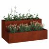 vidaXL Tuin Bloempot Roestig 100 x 60 x 45 cm Cortenstaal