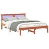 vidaXL Bedframe Wasbruin 120 x 190 cm Massief grenenhout