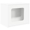 vidaXL Kattenhuis Wit 51 x 30 x 42,5 cm Bewerkt hout