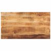 vidaXL Tafelblad rechthoekig 120x60x1,5 cm massief ruw mangohout