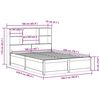vidaXL Bedframe zonder matras massief grenenhout wit 160x200 cm
