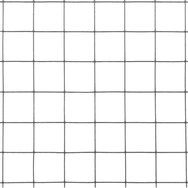 vidaXL Kippengaas 10x1 m staal met PVC coating grijs