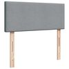 vidaXL Boxspring met matras stof lichtgrijs 120x200 cm