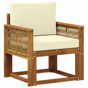 vidaXL Buiten Midden Sofa Massief Acaciahout Naturel