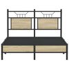 vidaXL Bedframe zonder matras hout sonoma eikenkleurig 120x200 cm