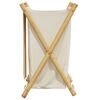 vidaXL Wasmand 41,5x36x63,5 cm bamboe crèmewit
