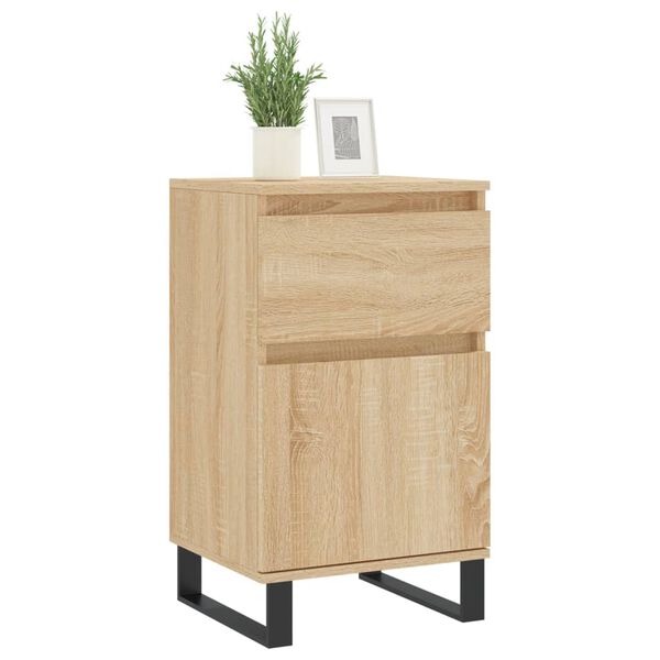 vidaXL Dressoir 40x35x70 cm bewerkt hout sonoma eikenkleurig