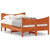vidaXL Bedframe zonder matras massief grenenhout wasbruin 120x200 cm