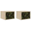 vidaXL Wandkastje ELBURG 2 st Sonoma Eiken 36 x 33 x 25 cm