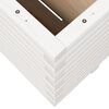 vidaXL Plantenbak 100x100x49,5 cm massief grenenhout wit