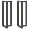 vidaXL Console tafelpoten 2st T-vormig 25x28x(72-73)cm staal antraciet