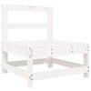vidaXL 8-delige Loungeset massief grenenhout wit