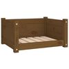 vidaXL Hondenmand 55,5x45,5x28 cm massief grenenhout honingbruin