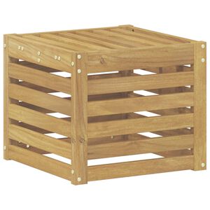 vidaXL Buiten bankenset Wit 35 x 38 x 37 cm Massief Acaciahout