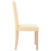 vidaXL Eetkamerstoelen 2 st stof cr&egrave;mekleurig