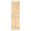 vidaXL Schuifdeur NARVIK Naturel en Zwart 70 x 210 cm (152,5 cm)