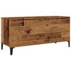 vidaXL Platenkast 100x38x48 cm bewerkt hout oud houtkleurig