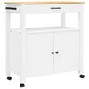 vidaXL Keukentrolley MONZA 84x40x88,5 cm massief grenenhout