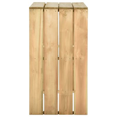 vidaXL Bartafel 100x60x110 cm geïmpregneerd grenenhout