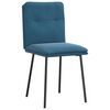 vidaXL Eetkamerstoelen 6 st fluweel blauw