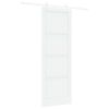 vidaXL Schuifdeur Wit 83 x 232 cm Massief grenenhout