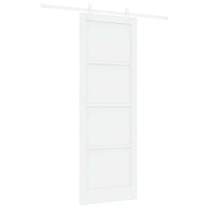vidaXL Schuifdeur Wit 83 x 232 cm Massief grenenhout